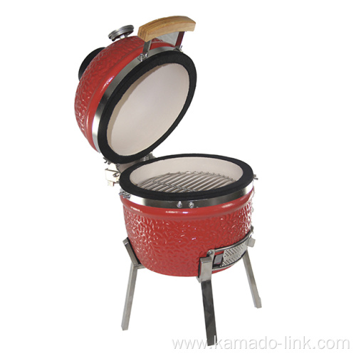 Tabletop Mini ss Charcoal Kamado BBQ Grill